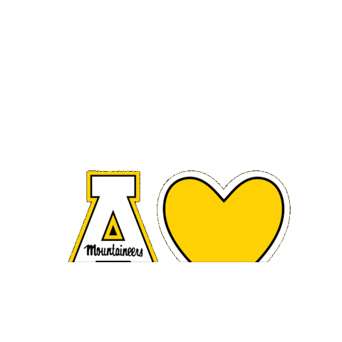 Mountaineers App State Sticker by Appalachian State University
