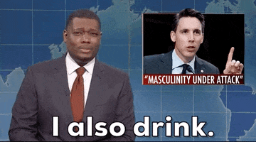 I Drink Drinking GIF by Saturday Night Live
