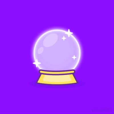 Crystal Ball Donut GIF by 100% Soft
