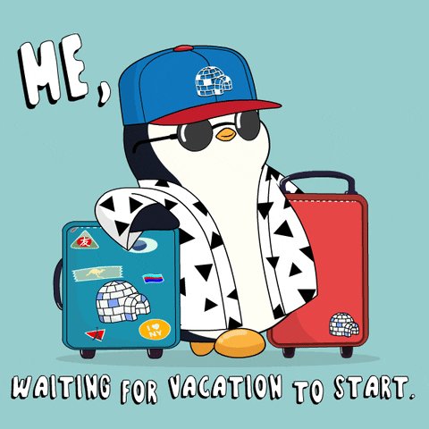 Time Off Travel GIF by Pudgy Penguins