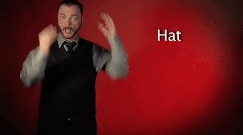Sign Language Hat GIF by Sign with Robert - Find & Share on GIPHY
