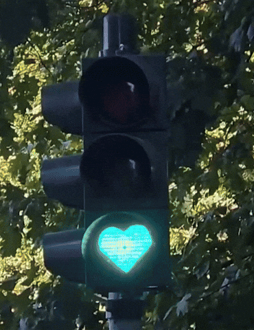 Traffic Light Heart GIF