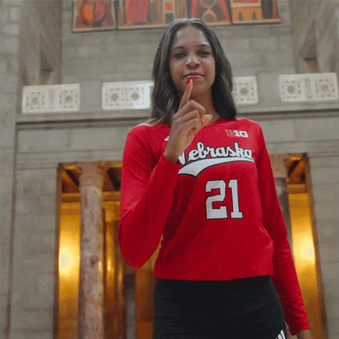 Nebraska Volleyball GIF by Huskers