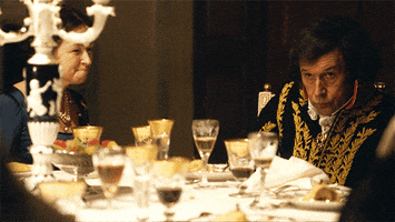 war & peace table manners GIF by BBC First Australia