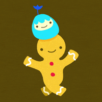 Gingerbread Man Dancing GIF by NeonMob