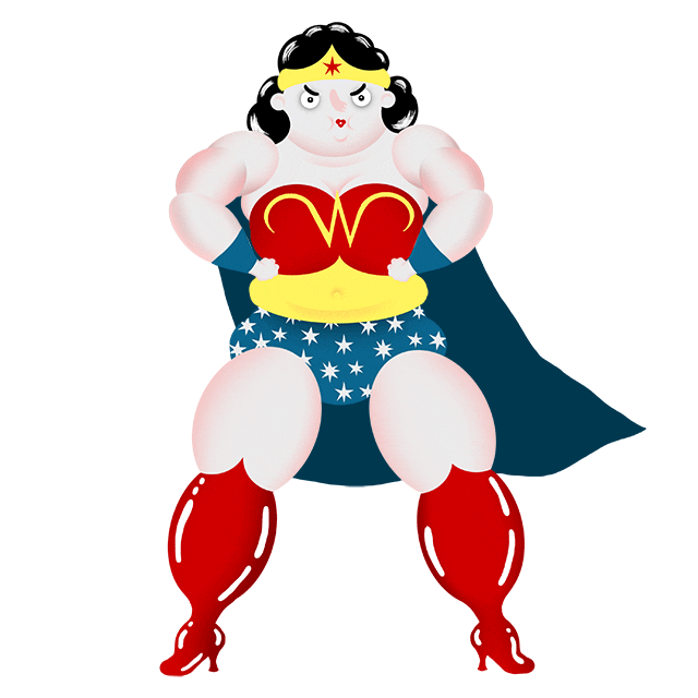 Cute Wonder Woman Sticker - Cute Wonder Woman Animated - Discover & Share  GIFs