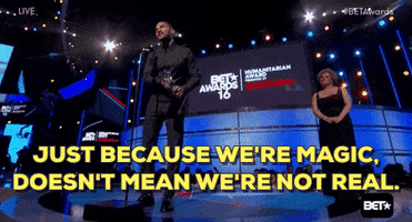 jesse williams just because were magic doesnt mean were not real GIF by BET Awards