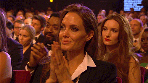 Happy Angelina Jolie GIF by BAFTA - Find & Share on GIPHY