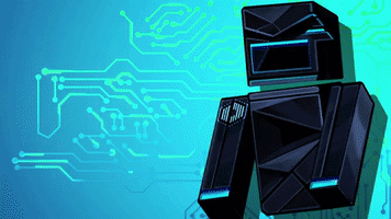 Card Game Robot GIF