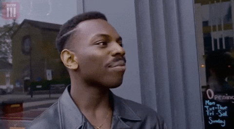 Black Think About It Gif By Identity