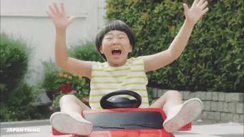 excited no hands GIF
