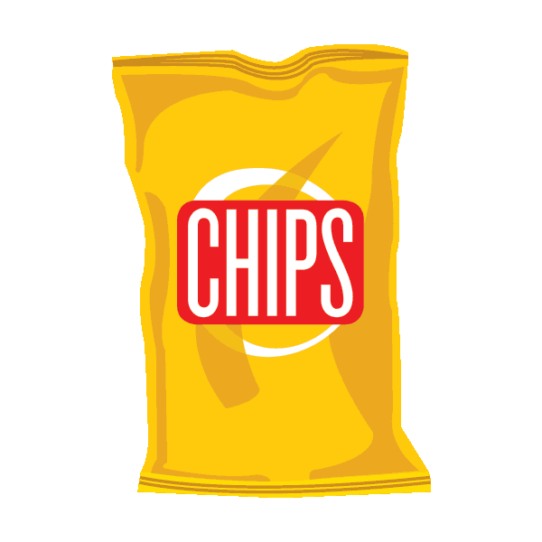 Potato Chips Snacks Sticker by Boldfaced Goods for iOS & Android | GIPHY
