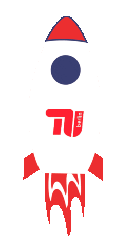 Rocket Rocketship Sticker by TU Berlin