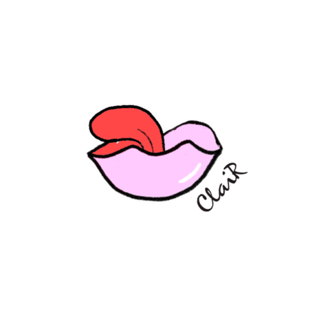 Tongue Lips Sticker by clairvrn