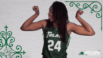 tulane women's basketball 2019 maddison wells GIF by GreenWave