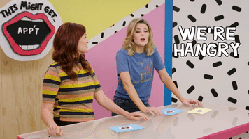thismightget lazy hangry grace helbig mamrie hart GIF