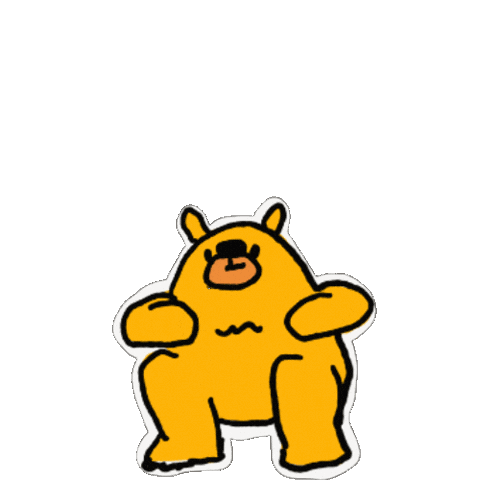 Happy くま Sticker