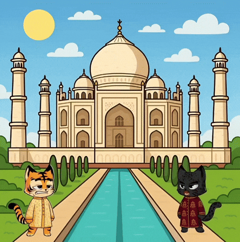 Taj Mahal India GIF by Hero Galaxy NFT