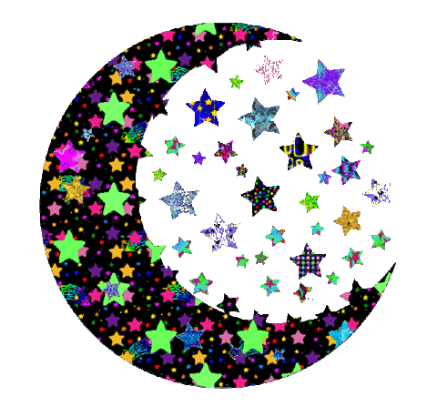 Full Moon Sticker Sticker by Re Modernist for iOS & Android | GIPHY