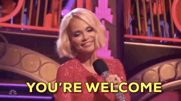 Kristin Chenoweth Youre Welcome GIF by NBC - Find & Share on GIPHY