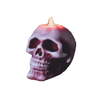 Skull Candle Sticker