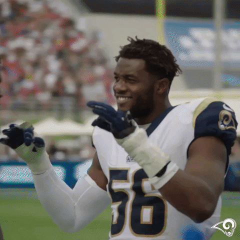 National Football League Smile GIF by Los Angeles Rams