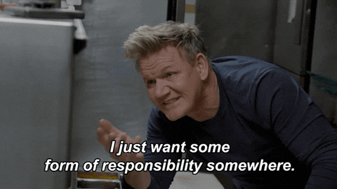 Gordon Ramsay Responsibility GIF by FOX TV - Find & Share on GIPHY
