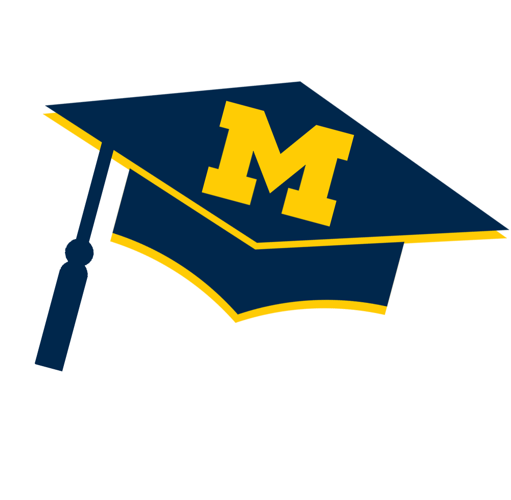 Cap Graduation Sticker by University of Michigan for iOS & Android GIPHY