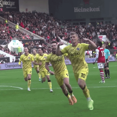 Celebration Win GIF by MillwallFC