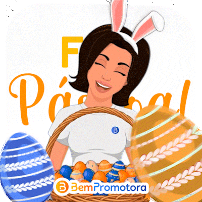 Easter Eggs Feliz GIF by Bem Promotora