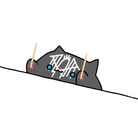 Drummer Cat Sticker