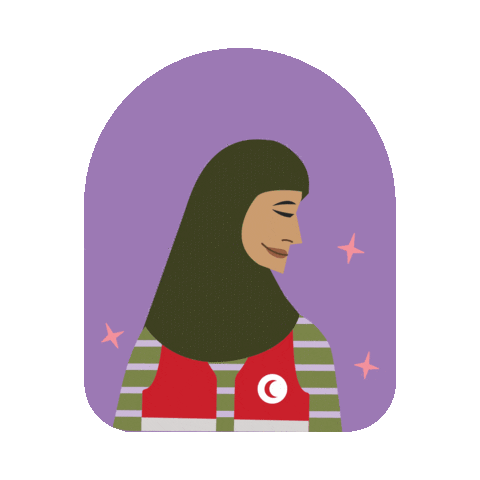 Maldivian Red Crescent Sticker