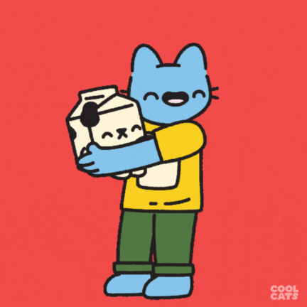 Blue Cat Love GIF by Cool Cats