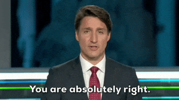 You Are Right Justin Trudeau GIF by GIPHY News