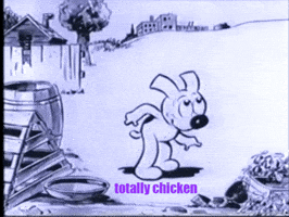 Dog Chicken GIF by Fleischer Studios