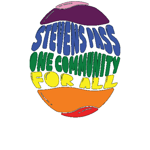 Pride Day Rainbow Sticker by Stevens Pass