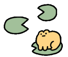 Frog Buffering Sticker