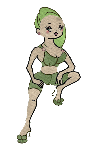 Girl Fitness Sticker