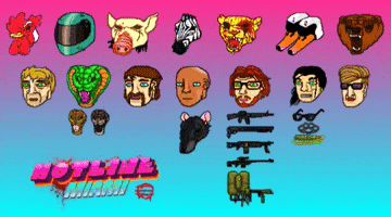 Hotline Miami Beard GIF