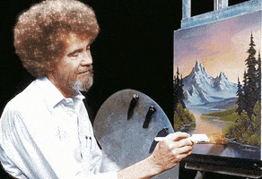 Bob Ross Sparkle GIF