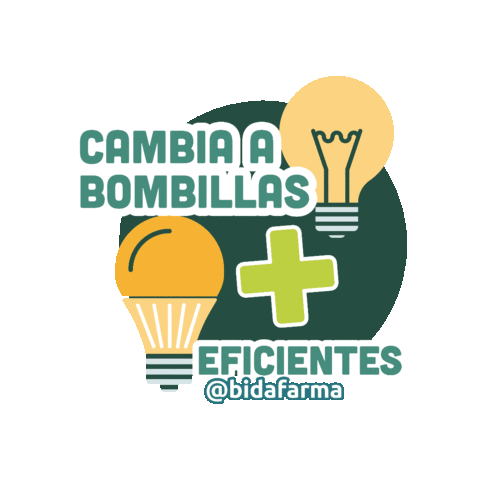 Bombillas Reducir Sticker by bidafarma