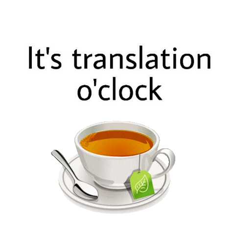 Tea Translate Sticker by Translator Traductora