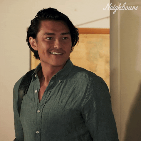 Happy Leo Tanaka GIF by Neighbours (Official TV Show account)