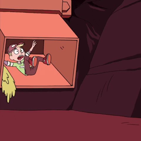 scared fall GIF by Cartoon Hangover