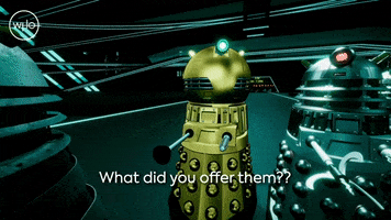 Offer Dalek GIF by Doctor Who