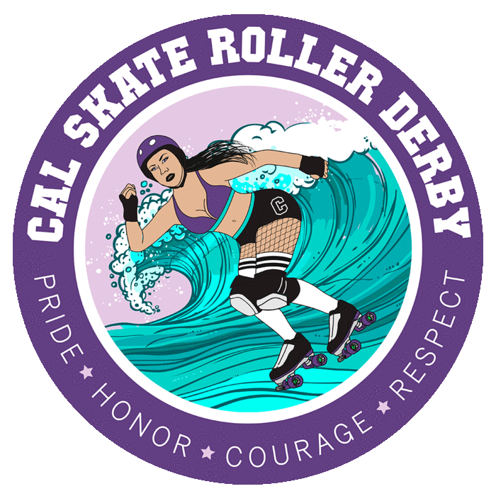 Cal Skate Roller Derby Sticker for iOS & Android GIPHY