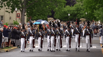 Parade Marching GIF by Virginia Military Institute