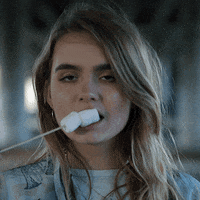marshmallow eating GIF by Universal Music Finland