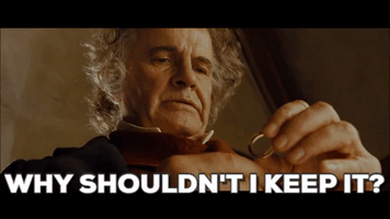 properrogue ring bilbo why shouldn't i keep it GIF
