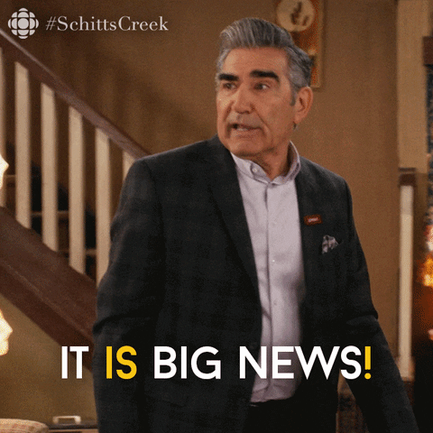 Exaggerate Schitts Creek GIF by CBC - Find & Share on GIPHY